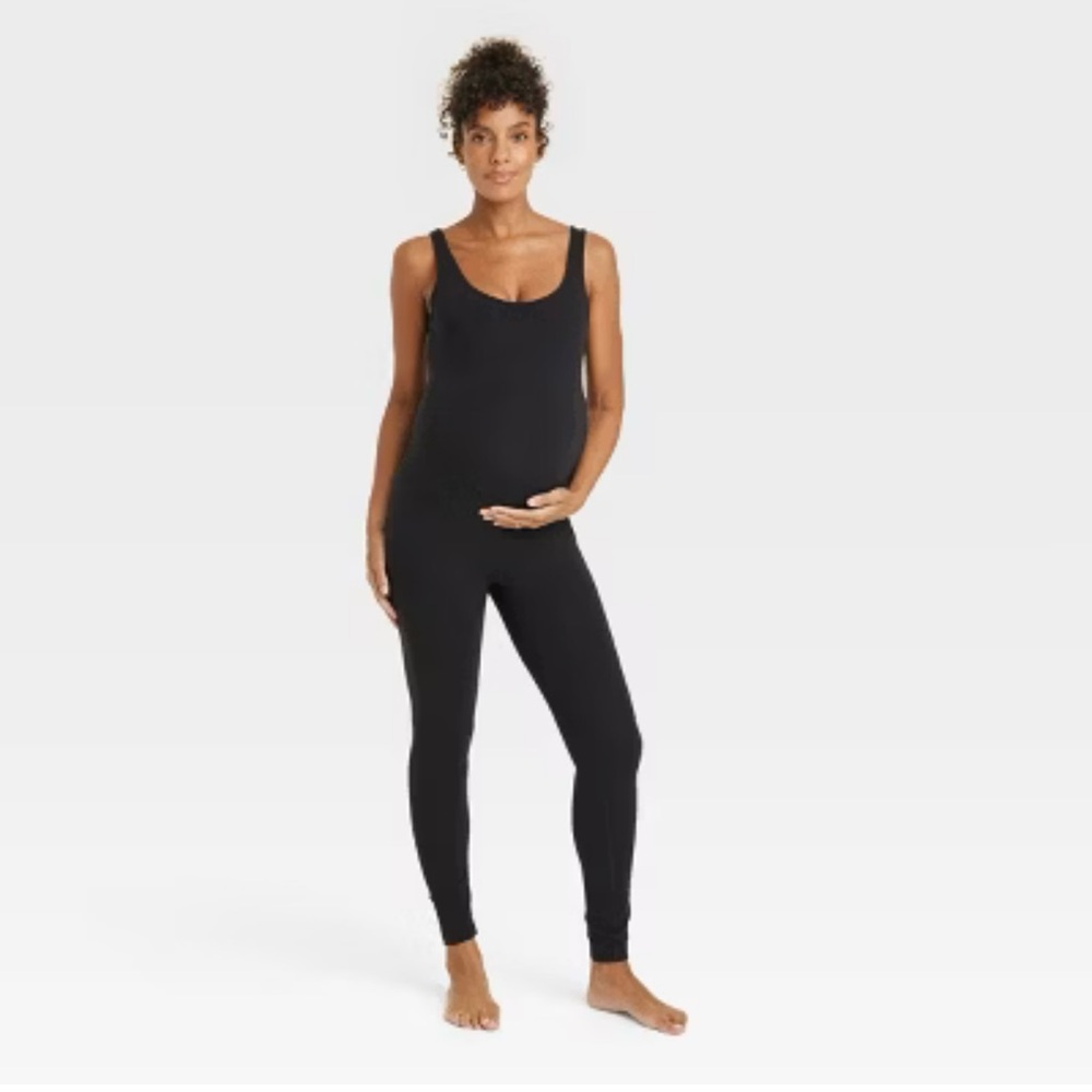 Black Maternity Bodysuit